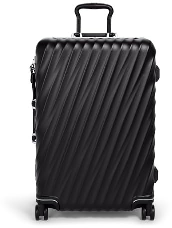 TUMI - 19-Grad-Rahmen, 4-Rad-Gepäck, leicht und sehr langlebig, modernes Design, Doppelverschlussverschluss, Hartschalenkoffer für Herren und Damen, Schwarze Textur., Einheitsgröße, Packtasche für