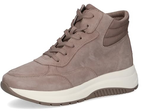 CAPRICE Damen Sneaker hoch aus Leder Plateau