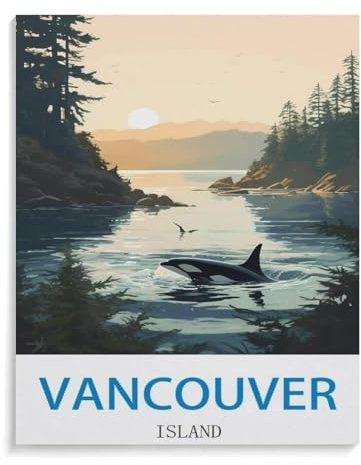 Vancouver Island，Puzzles 1000 Teile für Erwachsene, Klassische Puzzle Jungen Mädchen Puzzle für Kinder Teenager Lernspiel Spielzeug（38x26cm）-K10