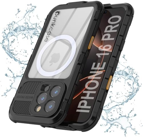 Punkcase Wasserdichte Aluminium-Schutzhülle für iPhone 16 Pro [Metal Extreme 2.0 Serie] IP68 robuste Stoßstangen-Abdeckung mit integriertem Displayschutz, ultimativer Schutz für iPhone 16 Pro (6,3