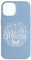 Pastell Baby Blue Heart Mama Bow Minimalist Floral Wildflower Hülle für iPhone 14