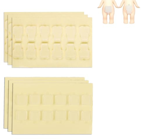 72uds Cinta Adhesiva para Sonny Angel Hipper, Doble Cara Transparente Removible Almohadillas Adhesivas Repuesto Minifiguras Sin Residuos y con Sujeción Segura para Decoración DIY