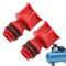 2x Air Compressor Oil Fill Plug | Durable Strong Air Compressor Breather Cap | Lightweight 17mm Male Thread Repair Replacement For Car Vehicle Maintenance