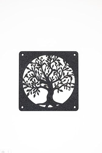 Generisch Griglia per ventola 120 mm/140 mm, per PC e alloggiamento (grigio, 120 mm)