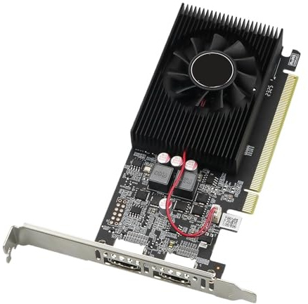 kvcccss Tarjeta gráfica GT730 De Media Altura, 4GB, GDDR3 GPU, 128Bit, HDMI * 2, Compatible con PCI-E 3,0, Placa De vídeo for Ordenador de Escritorio