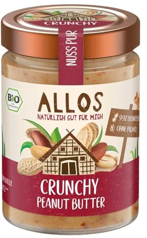 Allos Peanutbutter, Crunchy, 310g