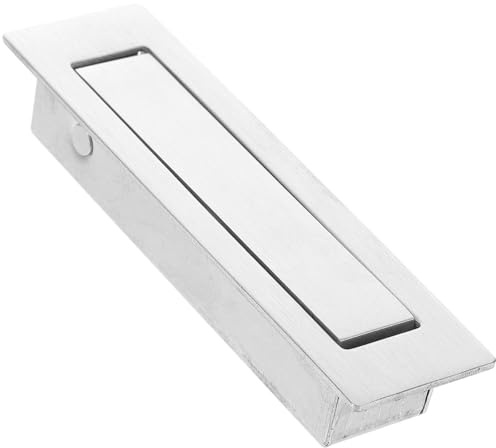 Hemobllo Maniglia Incassata in Acciaio Inox Argento, Design Nascosto | Maniglia Porta Filo Muro, Recessed Door Handles, Hidden Door Pulls, Furniture Pulls, Cabinet Grip