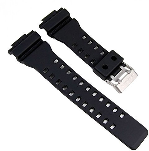 Casio GA-100, cinturino per orologio da polso in resina, nero