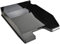 Exacompta 113214D Premium Briefablage Combo Midi DIN A4. Idealer Briefkorb für Ihre Organisation. Robuster und stapelbarer Ablagekorb schwarz glänzend