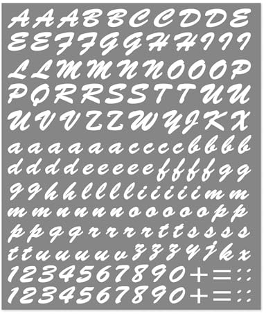 4R Quattroerre.it 1232 Selbstklebende Buchstaben Kit, Weiß