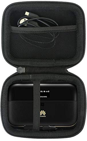 Khanka Hard Case Carrying Travel Bag for Huawei E5576/E5577/E5783-230 CAT6/ 4G+ Mobile WiFi Hotspot and Huge Battery Power Bank.(Case only)
