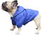 iChoue Hundemantel für kaltes Wetter, wasserabweisend, leichte Windjacke, Kapuzenjacken für französische, englische Bulllodg, Pitbull, Mops, Boston Terries, Outdoor-Regenmantel, Blau, Größe XL