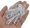 HAHIYO Lot de 120 pinces crocodiles en plastique transparent en forme de U avec dents pour la salle de couture, les chaussettes, les cravates, les pantalons, la fixation du tissu à la bande dessinée
