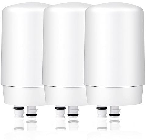 LOTVOSA Faucet Filter Replacement for Brita Sink Water Filter - Compatible with Brita 36311 On Tap Faucet Filters System, FF-200, FF-100 - Pack of 3 - Fits All Tap Water Filters
