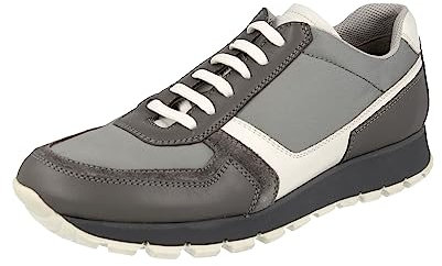 Prada Damen Grau Leder Sneaker 3E6026 36 EU