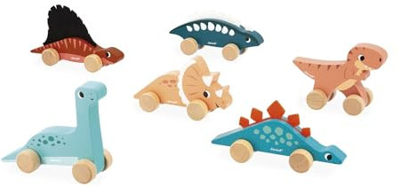 Jouet à pousser en bois Dino Janod, J05829