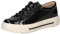 CAPRICE Damen Sneaker flach aus Leder mit Reißverschluss, Schwarz (Black Comb), 40 EU