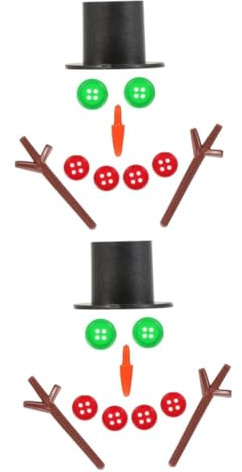 TOYANDONA 100 Sätze Schneemann selber machen Schneemann Weihnachtsschmuck Holzpferde zum Basteln bürodeko büro dekoration Weihnachtsverzierung Schneemann-Zubehör Handbuch schmücken Geschenk