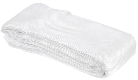 QUARKZMAN Glasfasergewebe 7 OZ/200g 6m(6,54 Yards) x1m x 0,18mm E-Glas Leinwandbindung Glasfaser 64,58 Quadratfuß, Gewebestoff für Boot RC Flugzeug Auto Surfboard Wanne Pool Reparatur