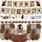 OZXVXZO 32 Stück Dete-ktiv Geburtstag Deko, Dete-ktiv Set Kinder, Escape Party Dekorationen Inklusive Happy Birthday Banner Kuchen Topper Cupcake Toppers Ballons für Geburtstagsparty Zubehör