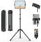 XXZU 182cm Soporte para Tableta y Teléfono, Soporte de Suelo para Tableta Giratorio de 360° Trípode para Tablet Ajustable en Altura Plegable Inverso Compatible con Tablet y Teléfon