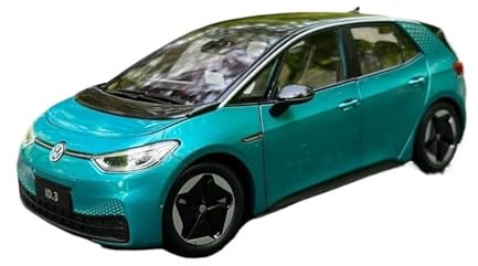 ZHRDWE Modellauto Metall 1:18 Für VW ID3 ID.3 SUV Legierung Neue Energie Druckguss Metall Modell Auto Geschenk Spielzeug Fahrzeuge Sammlung Dekoration Spielzeugauto(Blau)