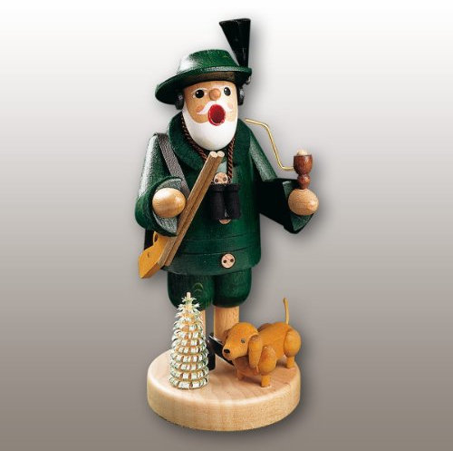 Glässer 26212 Räuchermännchen Förster Handarbeit aus hochwertigen einheimischen Hölzern, Höhe: 19 cm