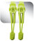 LOCK LACES Cordones elásticos sin atar (manzana verde, 48 pulgadas)