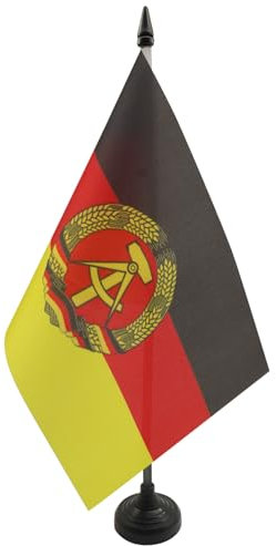 AZ FLAG - Tischflagge Deutsche Demokratische Republik - 21x14 cm - Ddr Tischfahne 14 x 21 Cm - Flaggen