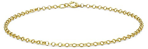 CARISSIMA Damen-Armband 9ct Yellow 65 Round Belcher Bracelet 20cm/8 375 Gelbgold-1.24.1453
