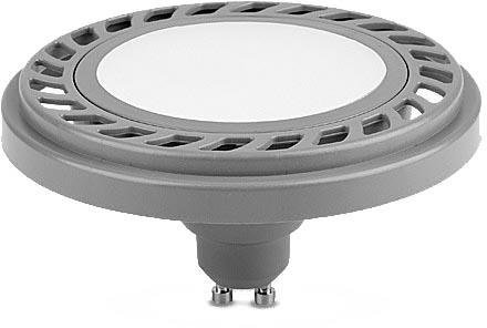 LED ES111 GU10, LED AR111 GU10 9W 230V LED Lampe, LED Strahler 9W 800LM Milchig Warmweiß 220-240V (Silber WW)