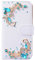 Awenroy Glitter Wallet Case for iPhone X iPhone XS Luxury Bling Rhinestones Diamonds Pattern and PU Leather Magnetic Flip Cover with Card Slots Holders Wallet Case - White
