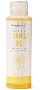 Saf.Nutraceutica - L'Arnica Oil - 100 ml - Bio-Arnica Öl mit einer hohen Konzentration an Berg-Arnica angereichert mit Vitamin E und wertvollen pflanzlichen Ölen. Made in Italy.