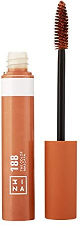3ina Makeup - Vegan - Cruelty Free - The Color Mascara 188 - Bunter Mascara für Volumen und Länge - Bunte Wimperntusche - Hochpigmentiert - Langhaltende - Orange