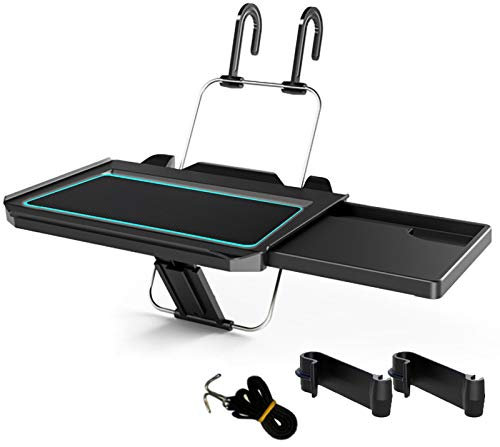 Kwak's Mesa Plegable para Coche,Tabla Multifuncional para el Coche,Soporte del Asiento Trasero del Volante,Bandeja de Comida en el Coche,Sostenedor de la Bebida,Soporte de Escritorio