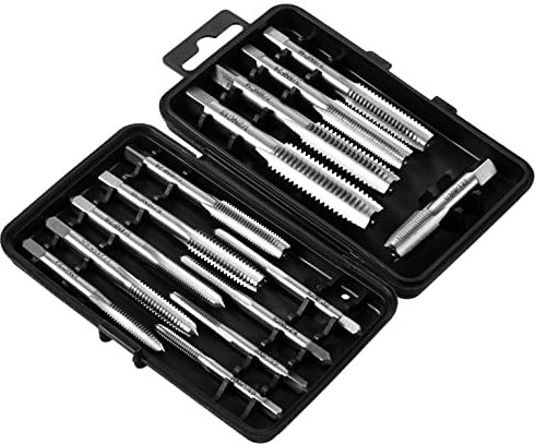 Marque Amazon - Denali Coffret 14 pièces, tarauds et forets