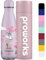 PROWORKS Bouteille d'eau Isotherme, sans BPA, Gourde INOX Reutilisable pour Maintien Chaud de 12 Heures & du Froid Jusqu’à 24 Heures, Sport, Gym, Voyage - 1 Litre - Lavande Pastel - Romance de Lapin