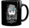 Neverless® Kaffee-Tasse Moin Kapitän Bart Anker Nordisch Nordmann Norddeutsch Guten Morgen Bürotasse lustige Kaffeebecher schwarz standard
