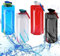 Faltbare Trinkflasche,4 Stück 700ML Flexible Zusammenklappbare Wasserflaschen, Wiederverwendbare Wasser-Flaschen Tragbarer Zusammenklappbarer Wassersack für Wandern Abenteuer Reisen Unisex Adult