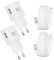 2 Stück Schnellladegerät und Nylon USB-C Ladekabel 2M, Ladegerät Netzteil Typ C Schnellladekabel Schnelles Aufladen Kompatibel mit Samsung Galaxy A13/A70/A54,A53,A34,S21,S20 FE,S10,S9,S8 Plus