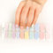 22PCS Gel Nagellack Aufkleber - Full Wraps Nagelaufkleber UV/LED-Lampe Erforderlich Cured Gel Nail Strips (Farbenfrohe)