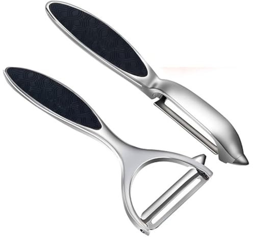 LIDOUK Potato Peeler Vegetable Peeler Include Orange Citrus Peelers, Ergonomic Non-Slip Handle & Sharp Blade Stainless Steel Y Shapes Swivel Peeler(2 PCS)