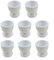 Emiif Egg Cup Set With Spoons, Boiled Egg Holder for Breakfast, Plastic Egg Head Cup and Spoon Set for Breakfast Brunch Boiled Egg(8Pcs)
