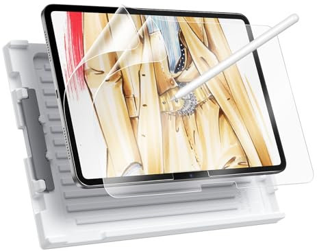 ESR 2 Stück Paper Feel Schutzfolie für iPad Pro 11 Zoll M4 2024, Schreiben und Zeichnen wie auf Papier, dünn und reaktionsschnell, Einfache Anbringung, Matte Oberfläche