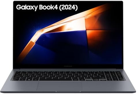 Samsung Galaxy Book4 Laptop | 15.6 Inch FHD AMOLED Display | Intel Core 7 | 8 GB RAM | 512 GB SSD | Windows 11 | Aluminium Grey| Works with Galaxy Phone & Tab