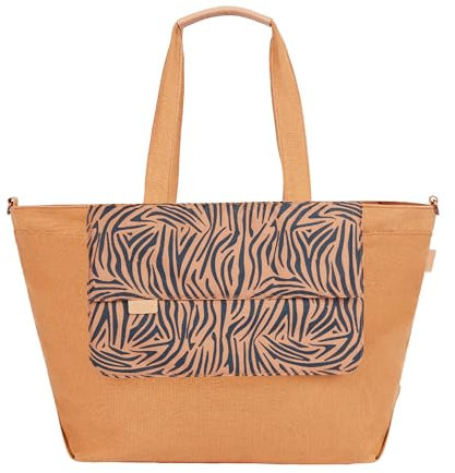 Babymoov Wickeltasche Tote Bag Zebra, Wickeltasche, Kapazität von 35l, zahlreiche Staumöglichkeiten, Wickelunterlage, Kinderwagenbefestigung und Schultergurt inbegriffen, abnehmbare kleine 3l Tasche