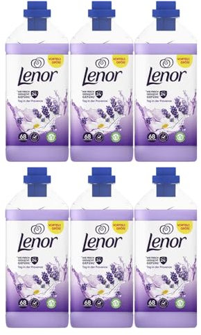 10tlg. STUDIO.MUNET Set: 1 x Kuschelweich Box Wilde Vanille kompatibel mit 6x1239ml Lenor Weichspüler Tag in der Provence 24H 354WL + 3tlg. EK-Set Weiß