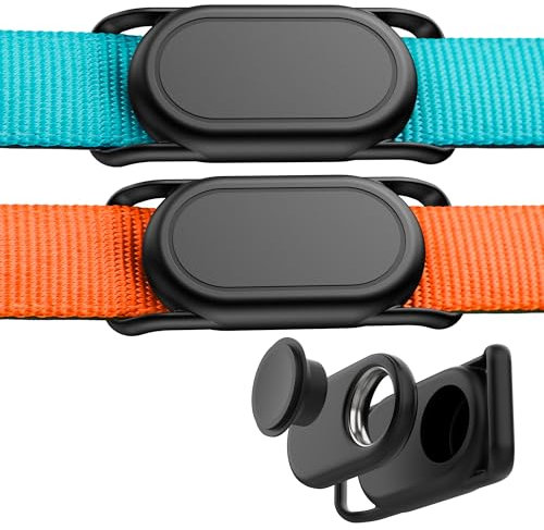 DDJ für Samsung Smart Tag 2 Hundehalsband Halter [2er-Pack], wasserdichte Silikon Hülle für Galaxy Smarttag2, GPS Tracker Hund Schutzhülle Anti-Verlust und Kratzfest, für Katze, Haustier
