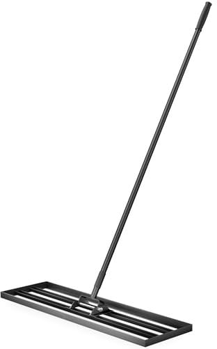 Wiltec Rastrello livellatore in alluminio 90 x 25 cm, per livellamento e sabbiatura di terreni prati