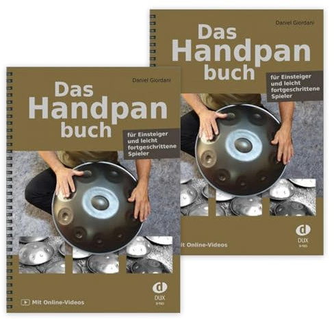 2 x Das Handpanbuch:(Doppelpack) mit Online-Videos - Band 1 - ISBN 9783868493504) + Soundman Reinigungstuch für Handpan (2er Pack)